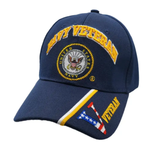 Navy Veteran Emblem w/ V Cap
