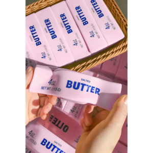 Slated Pink Butter Relieve Pressure Squishy Toy