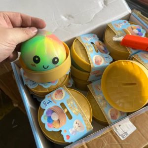 Squishy Rainbow Dumplings Toy; Trending; Hot; Bun