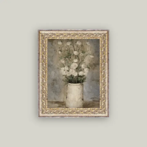 Long Stem Roses Framed Antique Art
