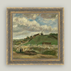 The Hill of Montmartre Framed Antique Art
