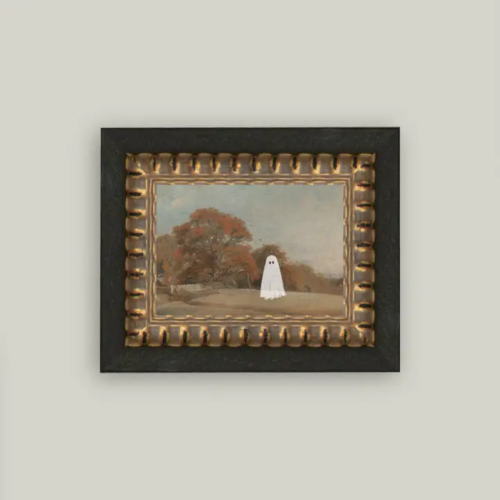 Autumn Field Ghost Framed Antique Art