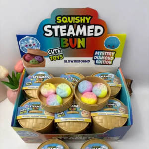 3-in-1 Mini Rainbow Squishy Dumpling Toy;