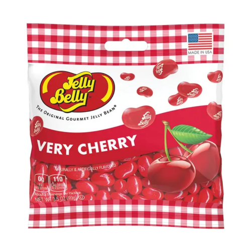 Jelly Belly Very Cherry Jelly Beans Candy Peg Bags