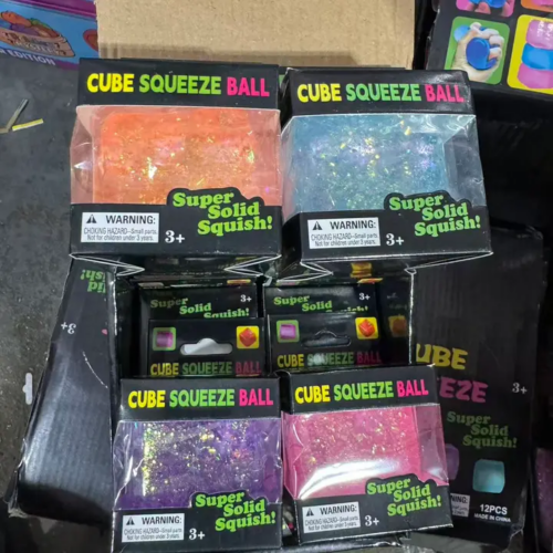 Hot Trendy Squishy Cubes - Glitter