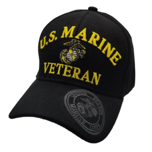 U.S. Marine Veteran Logo w/ Emblem Cap