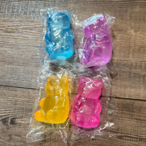 Squishy Squish Gummy Bear Stress Toy Blue