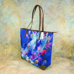 Classic Handmade Eco-Friendly Colorful Fish Canvas Tote Bag
