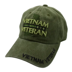 Vietnam Veteran Map Stone Washed Cap