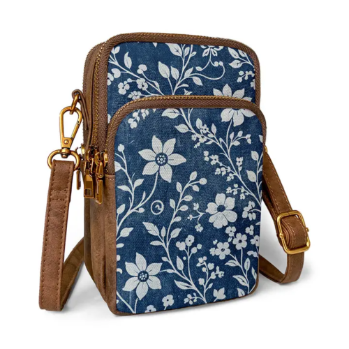 Indigo Sketch Cellphone Bag