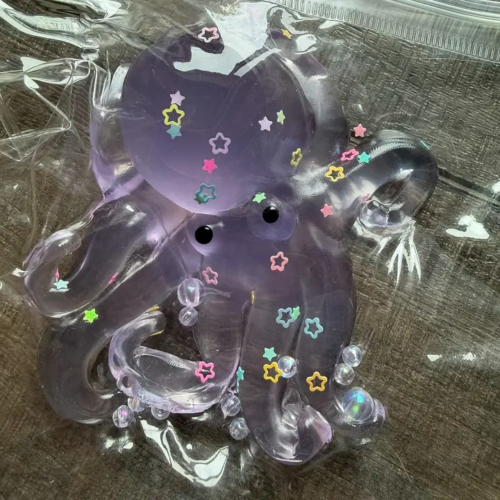 Squishy Squish Octopus Stress Toy Purple