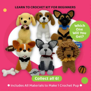 he Loop Brigade: Mystery Pups Diy Crochet Plush Toy Complete Kit For Beginners Blind Bag