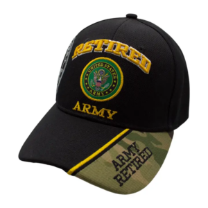Retired Army Emblem Shadow Cap