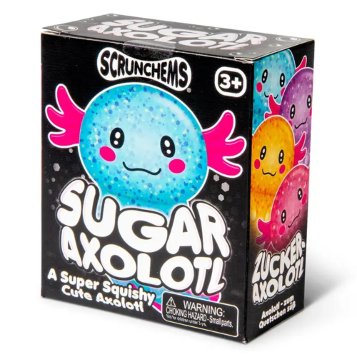 Scrunchems® Sugar Axolotl Squishy Fidget Toy