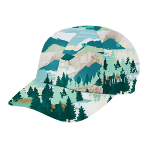 Designer Boundless Design Green Sun Protection Baseball Cap