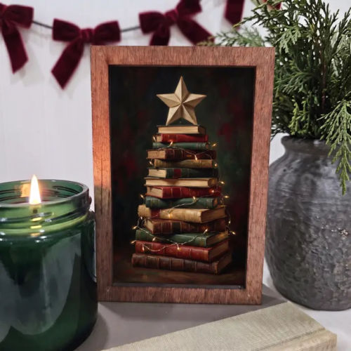Christmas Tree of Books Bookish