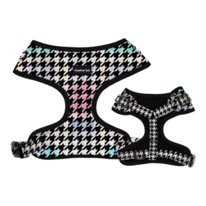 Comfortable Dog Harness Houndstooth Design Classic and Fashionable For Every Pup Medium