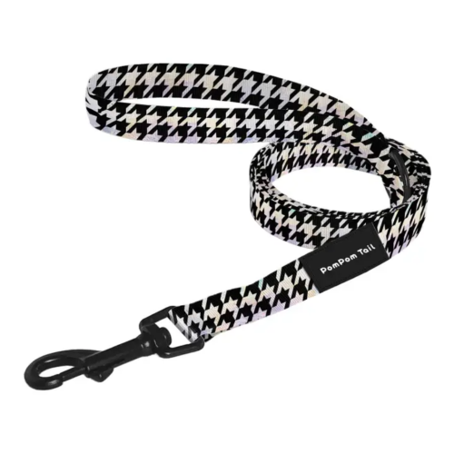 Team Galaxy Design Dog Leash with Houndstooth Pattern Printed