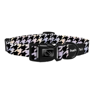 Timeless Elegance Houndstooth Dog Collars That Never Go Out of Style Large