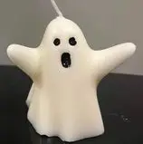 Boooo Ghost Paraffin/Palm Pillar Candle
