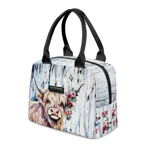 Highland Cow Lunch Bag For Adults Affordable, High-Quality, and Full of Rustic Charm