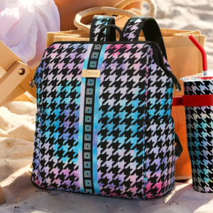 Classic and Timeless Houndstooth Backpack Cooler Stylish and Always in Fashion