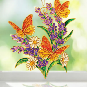 Lavender & Butterflies Suncatcher