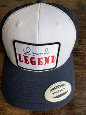 Local Legend Hat Navy and White (White Front)