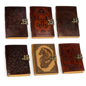Leather Journal, Dragon Embossed w/ Lock (5 X 7 in.)