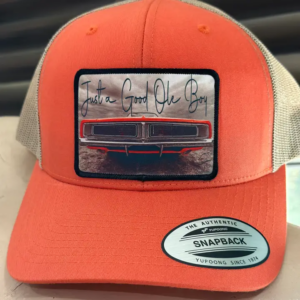 Just the Good Ole Boy Hat Tangerine and Tan