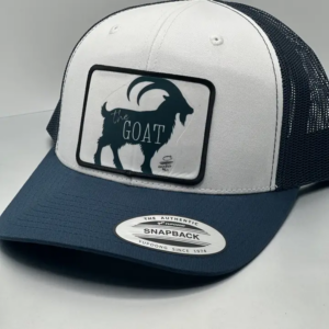The Goat Hat Black and White (White Front)