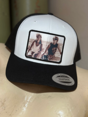 Thelma and Louise Hat Black and White (White Front)