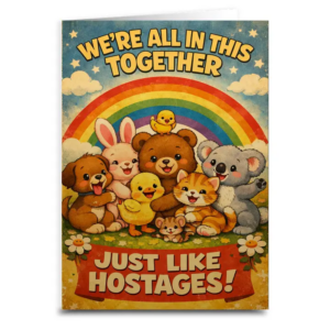 We're in This Together Like Hostages Card