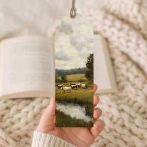 Wood Bookmark Green Pasture