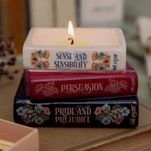 Bookstack Candle, Jane Austen