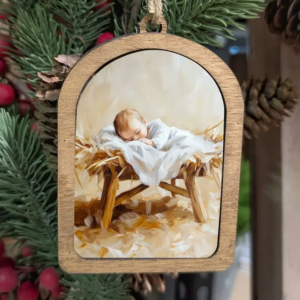 Canvas Arch Ornament Manger