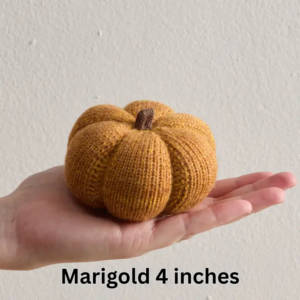 Cozy Pumpkins, Variegated Knit Yarn Colors, Handcrafted Gift
