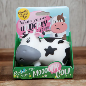 Squishy Stress Toy - Moody Cow - Novelty Fidget Squishies