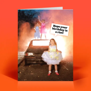 Funny Card – Birthday Riot – Retro Sassy Humor