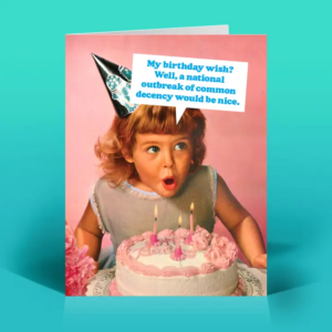 Funny Birthday Card – Common Decency – Vintage Sassy Humor