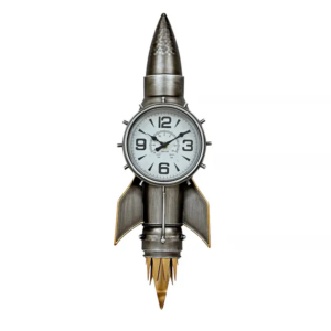 Vintage Rocket Wall Clock