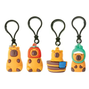 Capybara Backpack Buddy Keychain