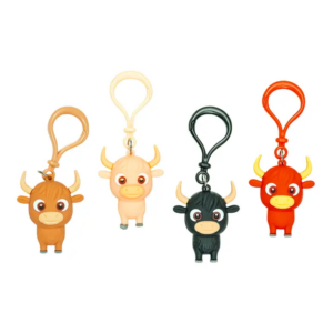 Highland Cow Backpack Buddy Keychain