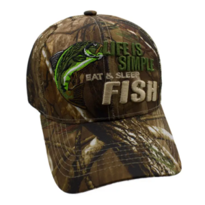 Life Is Simple Eat & Sleep Fish Cap