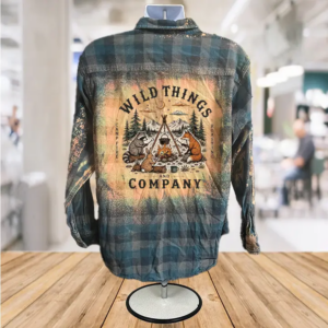Wild Things Bleached Button Down Shirt