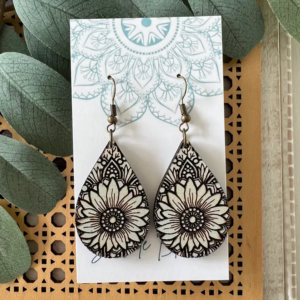 Boho Cute Hand Painted Lightweight Maple Wood